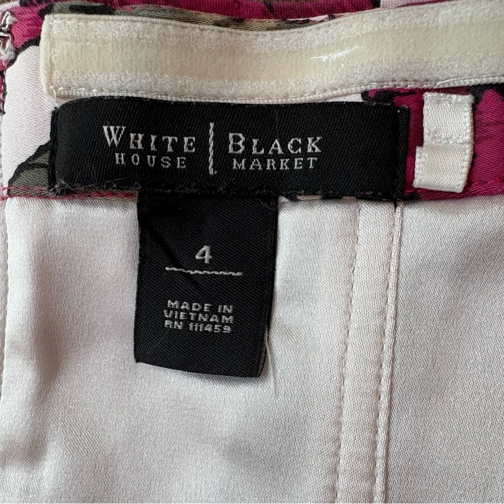 White House Black Market Corset Floral Top Like New! - Picture 5 of 6